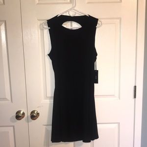 Hey Honey Black Backless Bodycon NWT